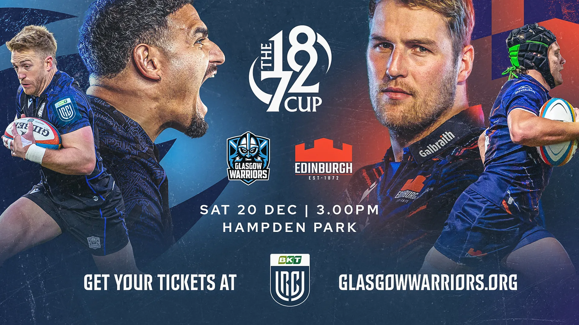 GLASGOW WARRIORS V EDINBURGH RUGBY