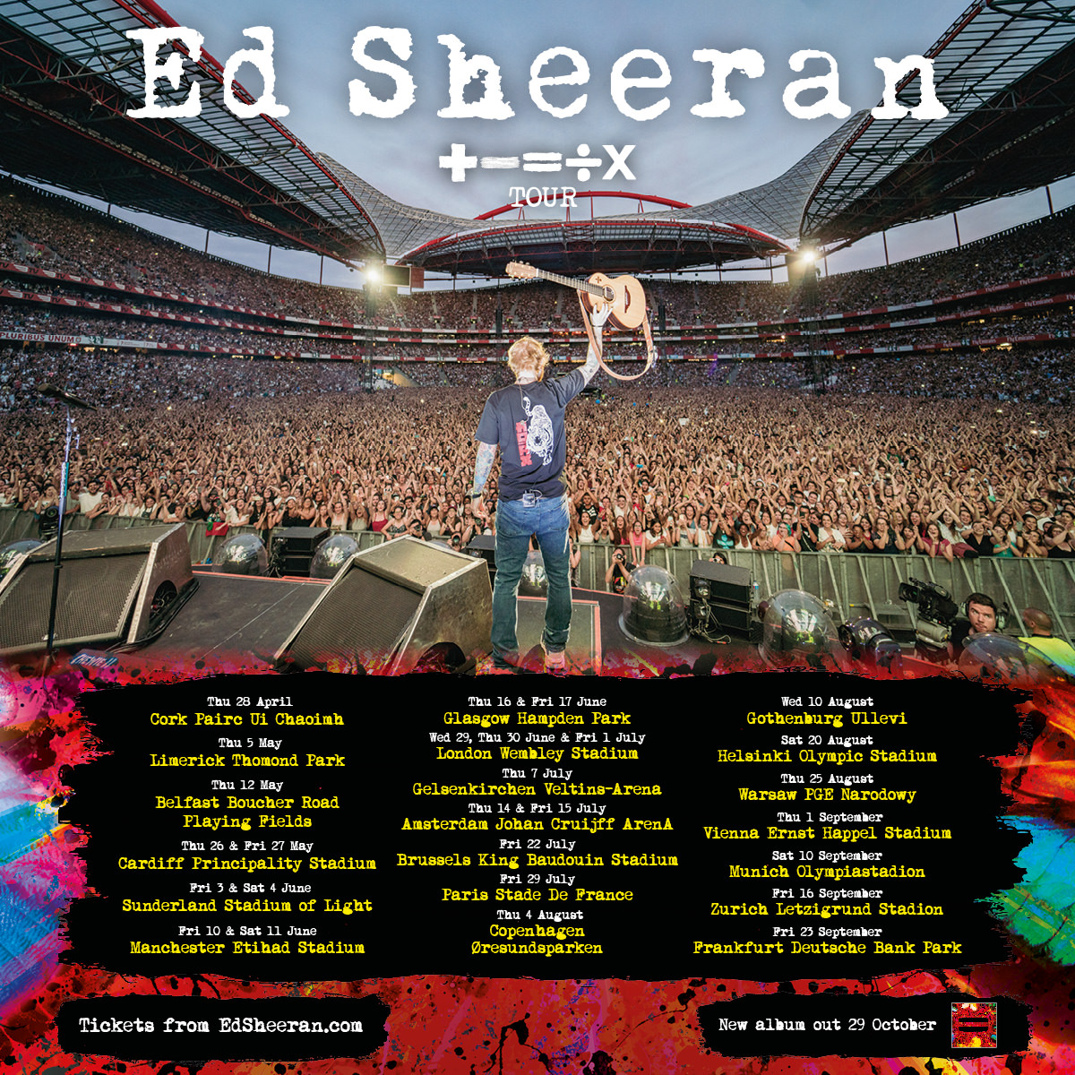 ed sheeran tour 2022 usa